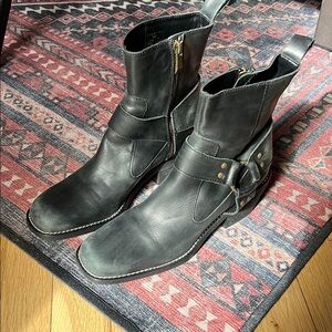 Distressed Moto Boots